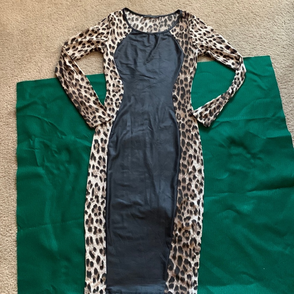 animal print dress